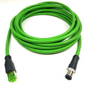 M12 Male connector to Rj45 Adapter With UL Cable